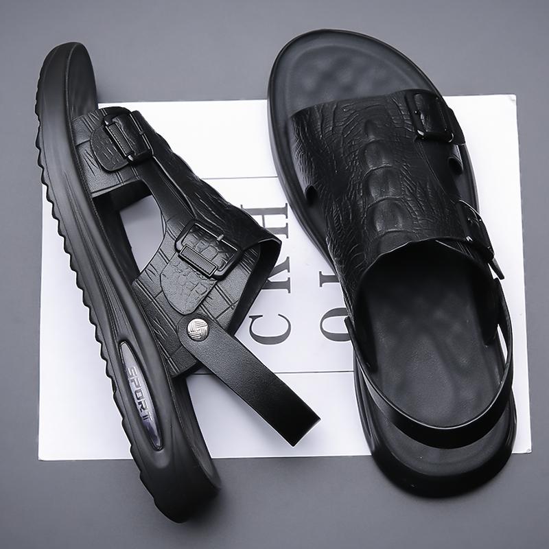 Outdoor Herrensandalen Outdoor Sommer Hausschuhe Hochwertige Schuhe 2025 Sommer Ledersandalen für Herren Neue Herren Laufschuhe