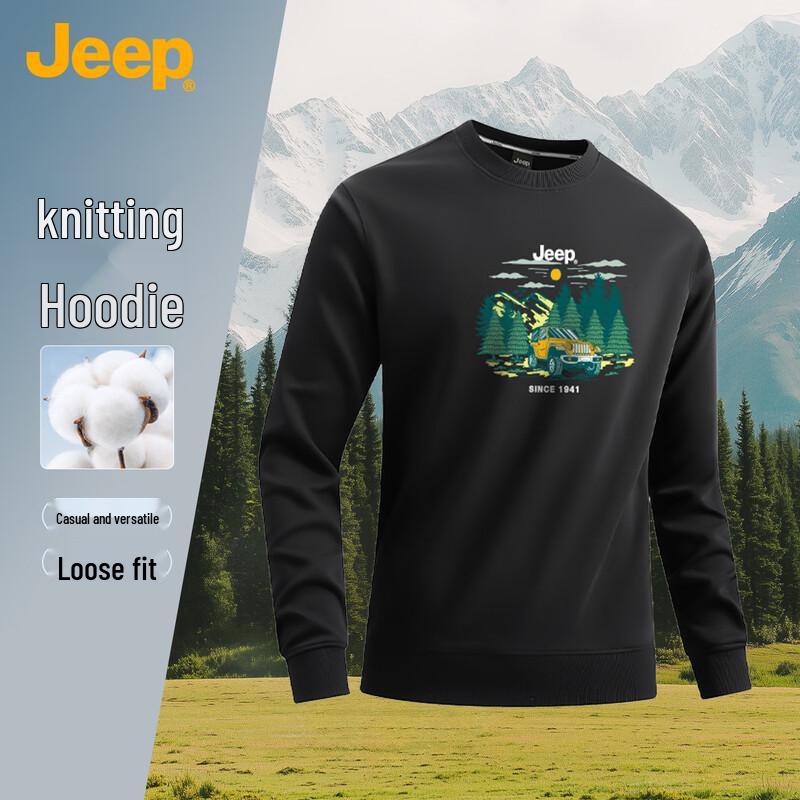 Jeep Unisex Crewneck Long Sleeve Sweatshirt