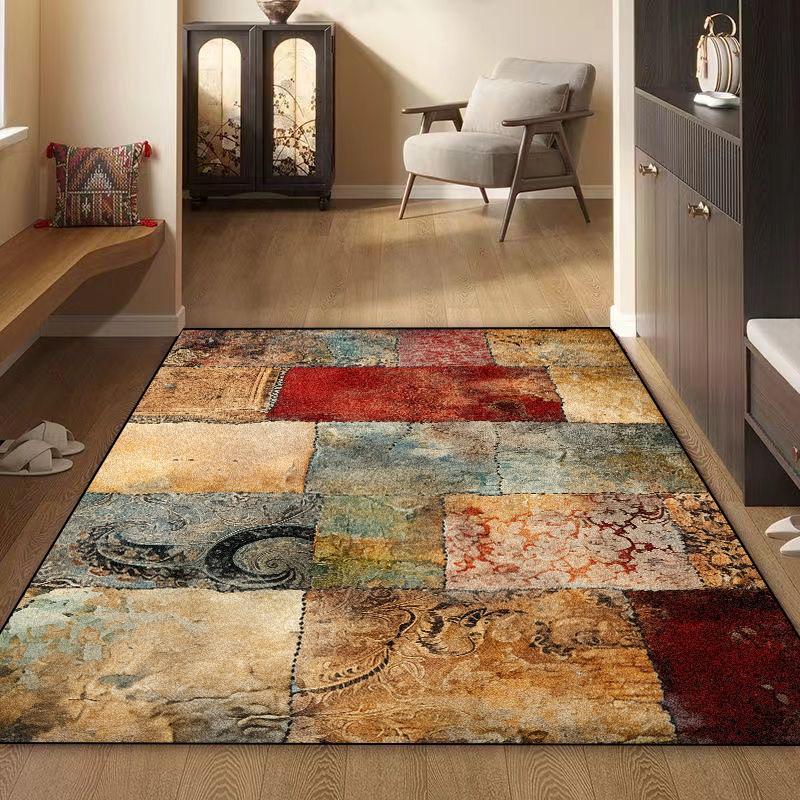 

Large Area Carpets for Living Room Easy Clean Non-slip Bedroom Cloakroom Decoration Rugs Washable Sofa Coffee Table Entrance Mat 160*230cm