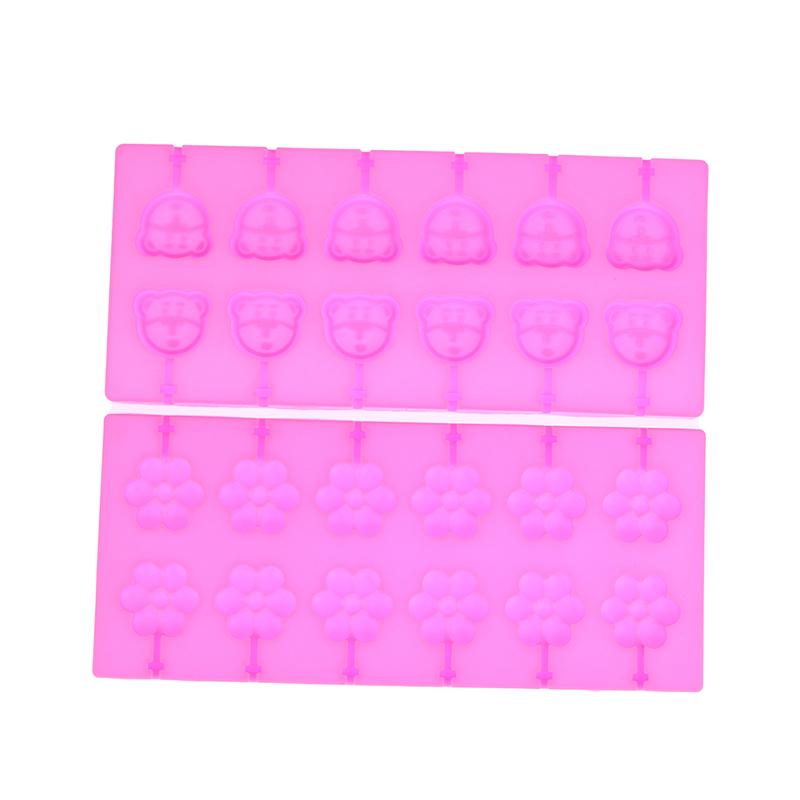 1Pc Silicone Lolly Mold Set With 12Pcs Lolly Sucker Sticks Candy Mold Sucker Molds And Chocolate Hard Candy Mold