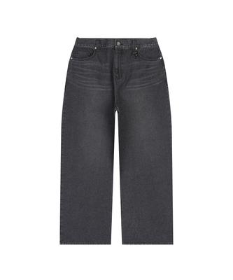 W STANDARD Wide Denim Pants [Black]