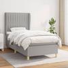 Maison Exclusive - Sommier à lattes de lit avec matelas Gris clair 100x200cm Tissu