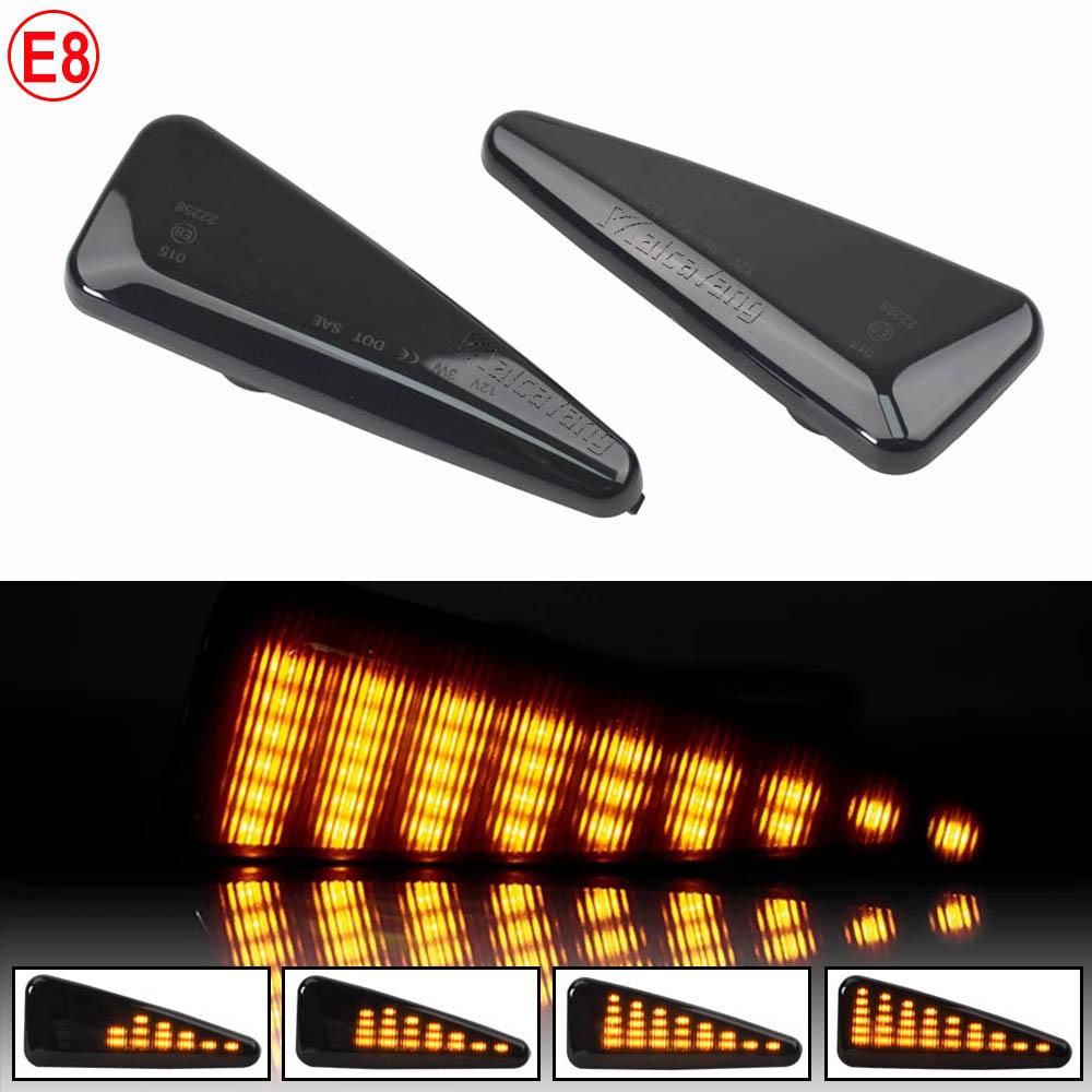 2PCS Dynamic LED Side Marker Light Turn Signal Blinker Lamp for Dacia Logan Sandero I Renault Stepway Thalia 2008-2011