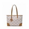 MLB Vintage Monogram Tote Bag - Large Capacity NY Jacquard Logo Handbag (Couple Style)