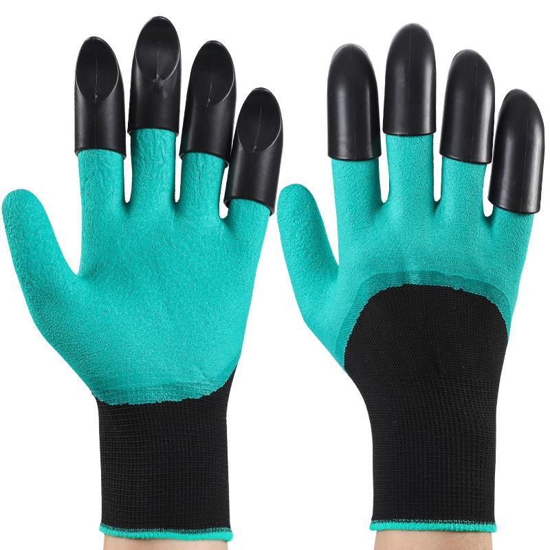 1 Pair Work Gloves Garden Gloves With Claws for Women And Men Both Hands Gardening Garden Glove Yard Work Safe Glove for Digging