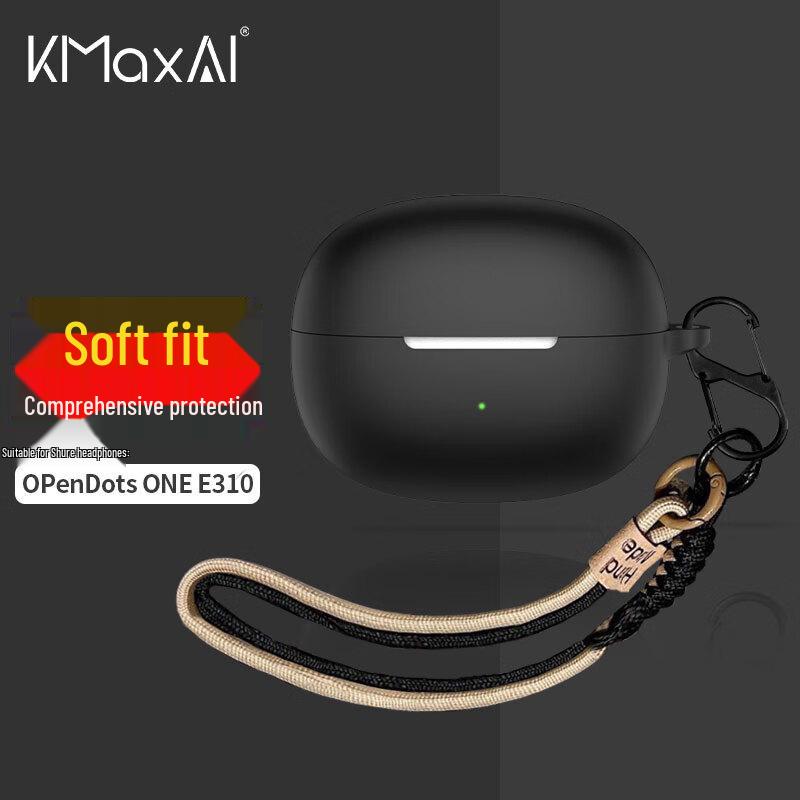 KMaxAI Silicone Protective Case for Shokz OpenDots ONE / E310 Earbuds чёрный