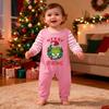 Print Cute Family Set Pajamas, Home Clothes, Family Set Long Sleeve Top Pants Set