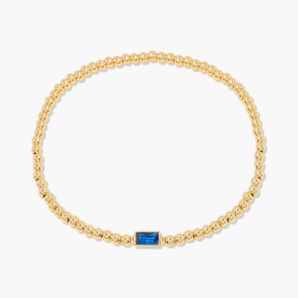 Elegant 18K Gold Plated Stainless Steel Bracelet with Colorful Rectangular Stones, Fashion Jewelry for Women