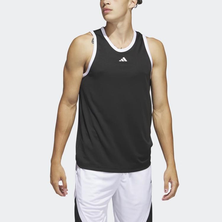 New Adidas Tank Tops Men Black IC2457