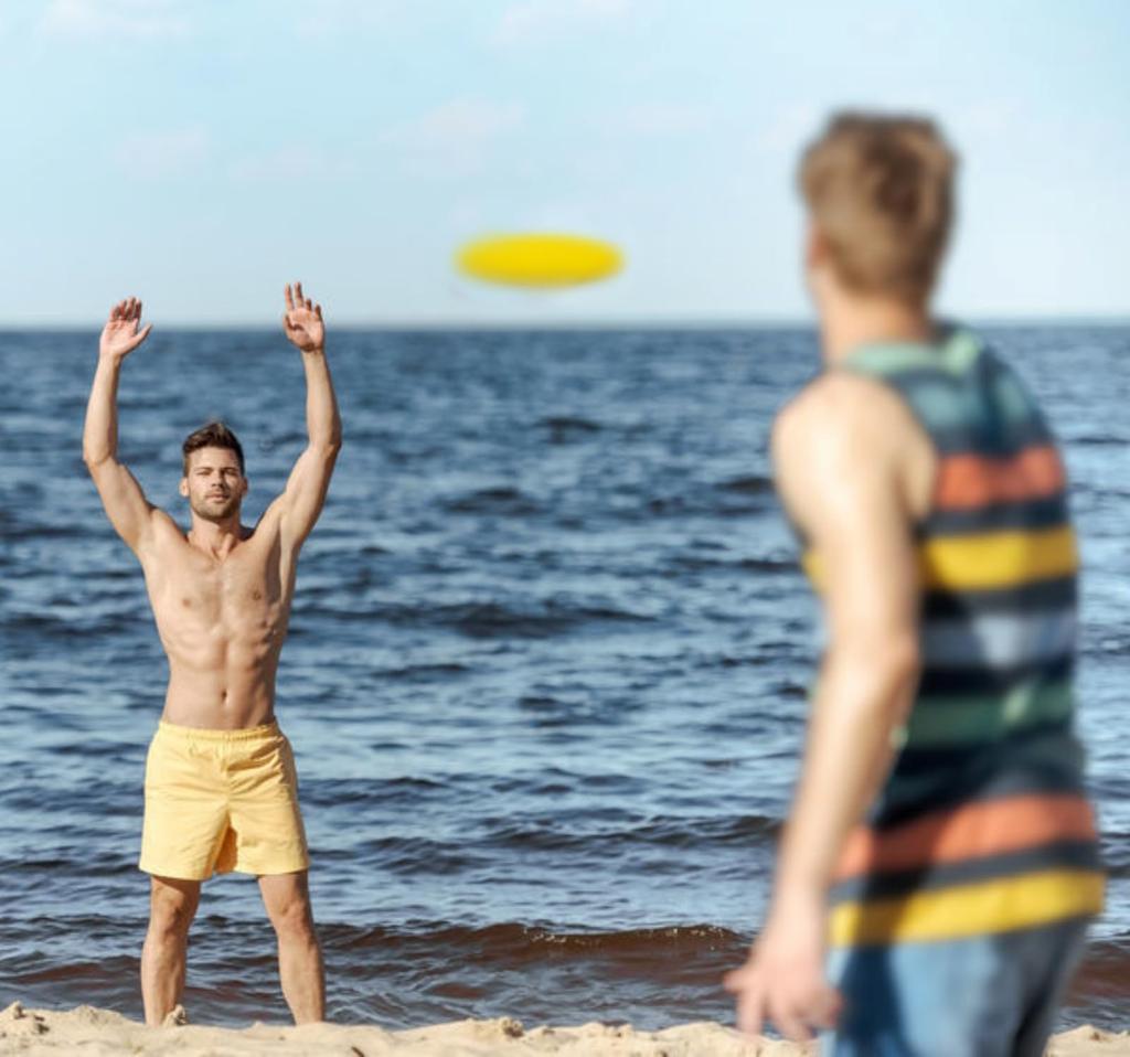 APOSITV Flying Soft Rubber Simple Safe for Outdoor Use Yellow Discs, Discs, Colors, Lightweight, Soft, (2 Discs)