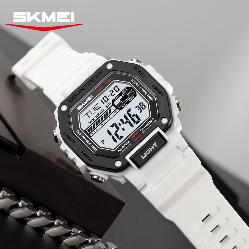 SKMEI 2523 Fashion Brand Digital Countdown Sport Watches Mens Electronic Watches Chrono Military Wristwatch Alarm Montre Homme