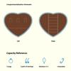 Portable Heart Shape Jewelry Organizers Travel Jewelry Case With Multi Compartment For Earrings Necklaces Rings