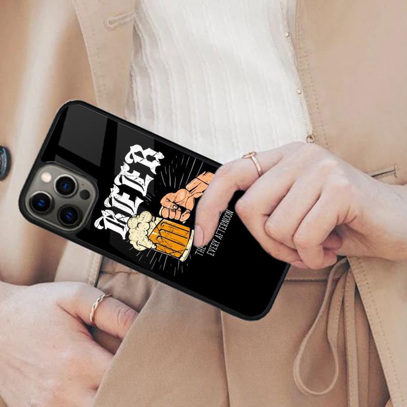 Bier Alkohol Magnetische Handyhülle Für APPLE iPhone 17 Air 16 14 13 12 Pro Max 15 Plus Kabelloses Laden Mit MagSafe Abdeckung