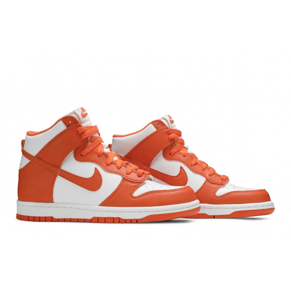 Nike Dunk High SP Grade School 'Syracuse' 2021 (Unisex) White / White / Orange Blaze Kids' Skateboarding Shoes DB2179 100