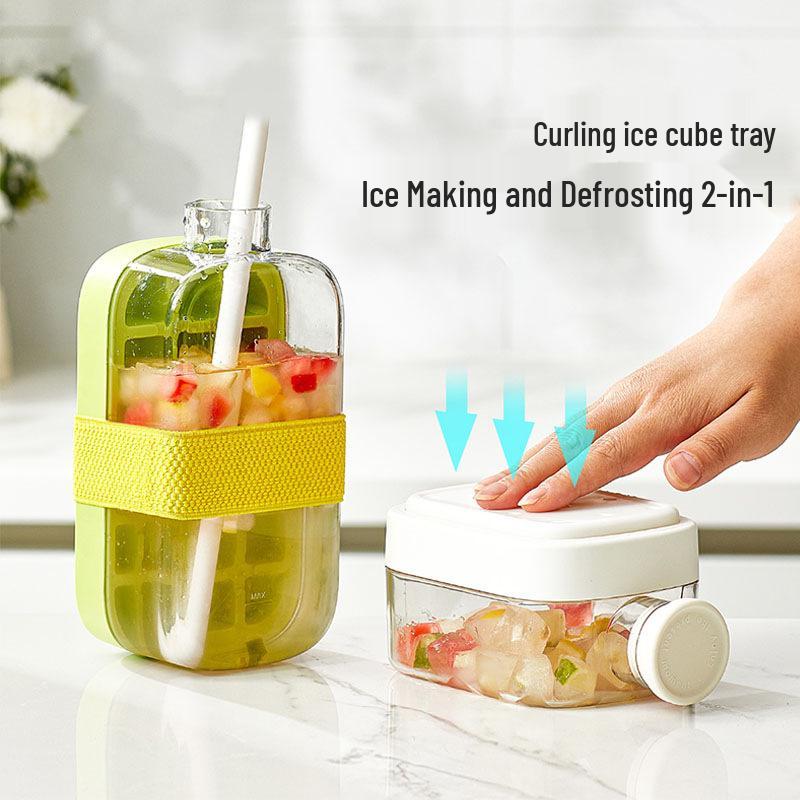 Cross-Border Ice Cube Tray & Water Kettle: Press-to-Fill Ice Bucket, Box, and Mold – High-Value Portable Ice Maker
