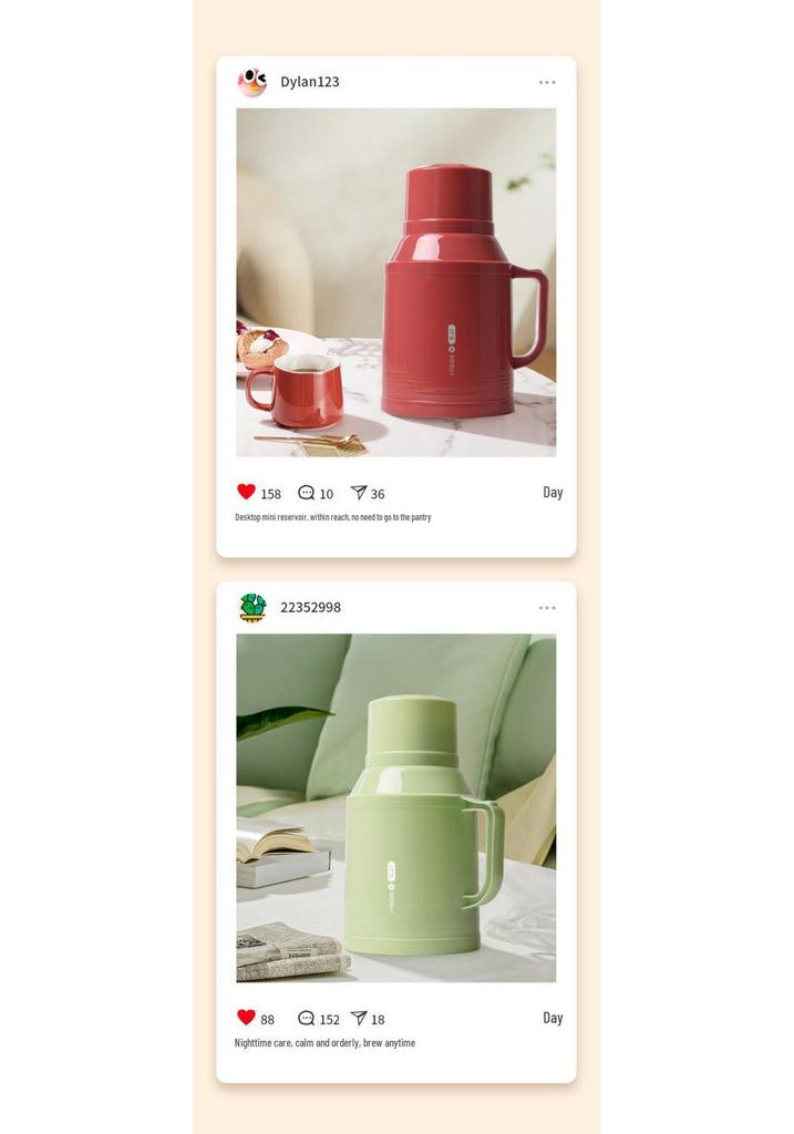 Compact Thermos Hot Water Bottle for Home and Office