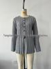 2026 European Style Women's Cable Knit Cardigan: Round Neck, Waist-Cinched, A-Line Hem, Single-Breasted Sweater Coat for Spring/Autumn