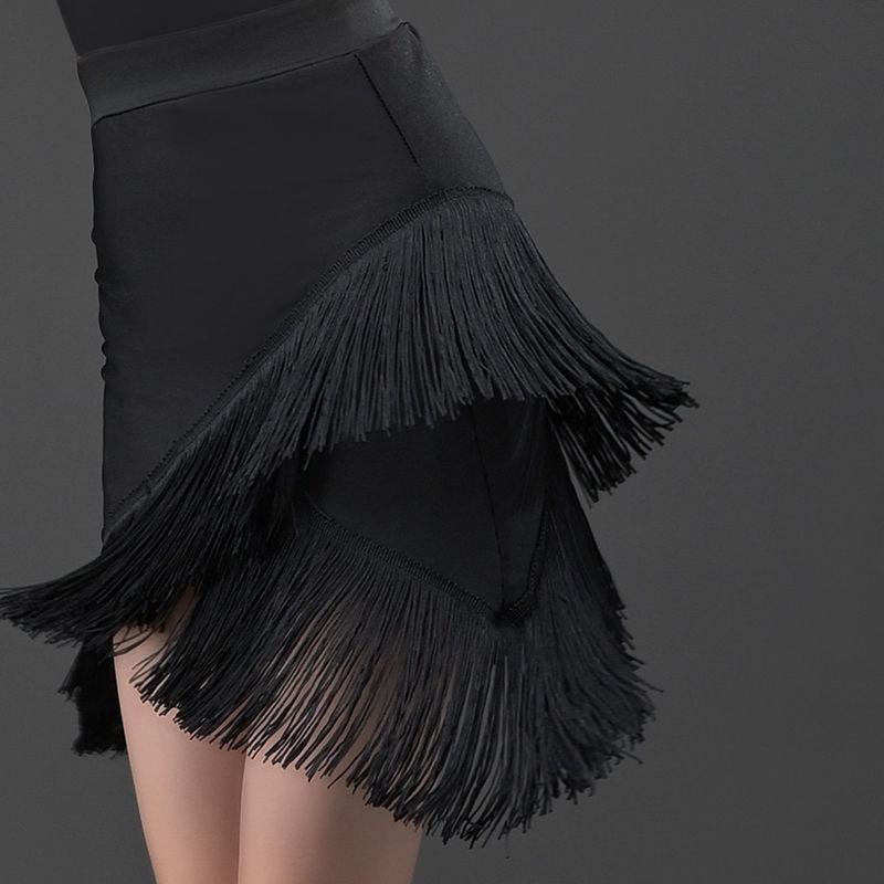 

Доросла та дитяча латиноамериканська спідниця з бахромою - Новий одяг для тренувань M Adult ~50kg