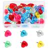 50/100/150Pcs Heart Push Pins Notice Board Thumb Tacks Pins for Office School Notice Board Display Picture Note Memos