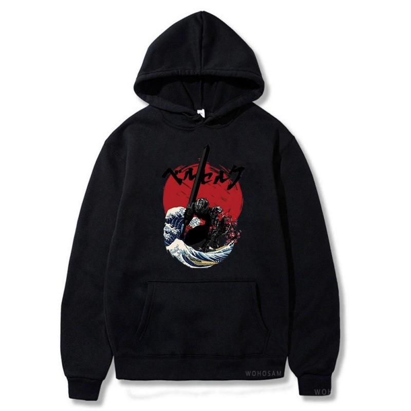 Berserk Autumn Winter Men's Hoodies Boys Harajuku Girls Hip Hop Pullover Fancy Music Gift Casual Loose Comfortable Sweatshirt