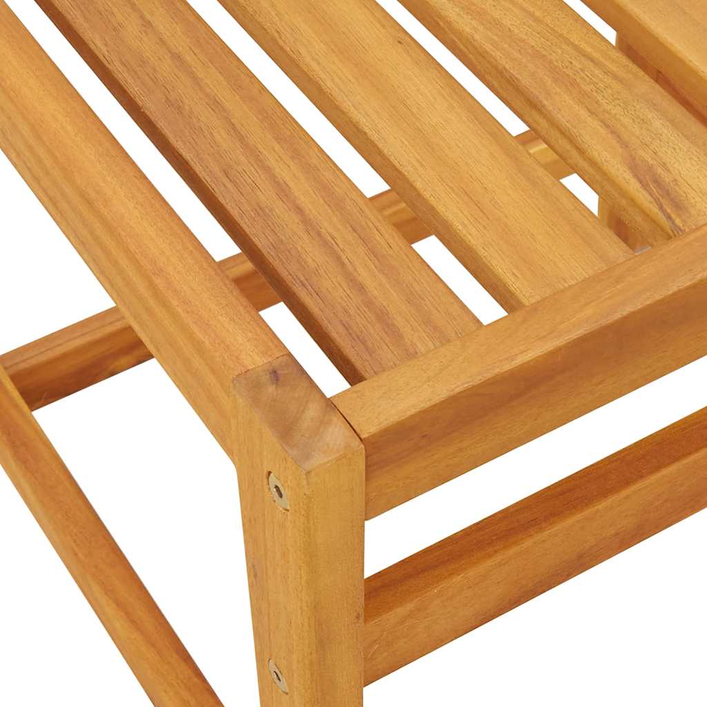 3 Piece Balcony Furniture Set Solid Acacia Wood