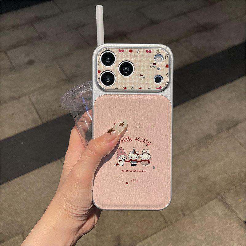 

Apple 17 Pro Max Full-Coverage Drop-Proof Phone Case with Cute Miffy Rabbit and Kitty Cat Design iPhone 16