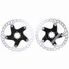 20300CMm Floating Disc Six     Mountain Bike Brake Disc Cycling Accessory(blacksilver )