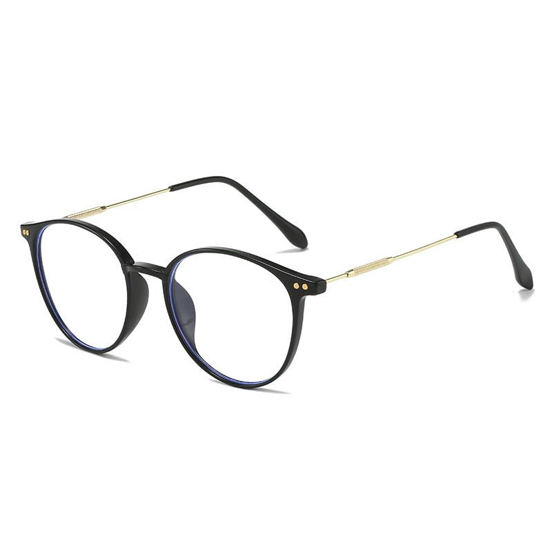 

Anti Blue Rays Round Nearsighted Glasses For Women Men Fashion Rivet Frame Student Prescription Spectacles 0 -0.5 -1.0 To -6.0 0
