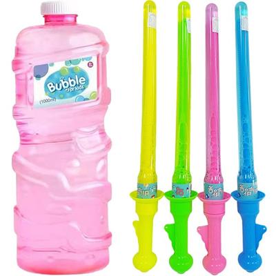 Aga Plus Giant Stick Soap Bubble Play 4p + Soap Bubble Refill 1000ml Set Korean Childrens Toys