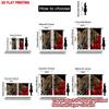Flat Printing Happy Valentine Day Party Curtains Red Rose Cheetah Digital Printed Polyester Drapes Festive Set Of 2 Made