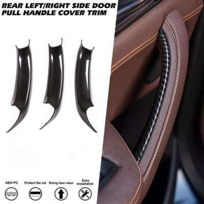 3STuks Voor BMW X3 X4 F25 F26 ABS Koolstofvezel Interieur Deurhendel Paneel Trim Cover