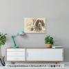 Art 420mm x Wall Wooden Stylish Interior Animal Panel, Painting, Decoration, igsticker, 297mm, A3, Photo, Hanging, Frame, Decor, 023215, Dog, Sepia,