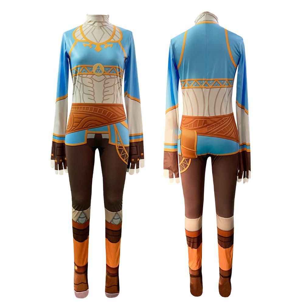 The Legend Of Zelda Prinzessin Cosplay Kleid Kostüm Jumpsuit Party Halloween
