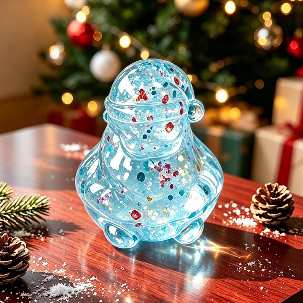 Slow-Rebound Christmas Squishy Toy Glitter Clear Squeeze Toy Gift for Children