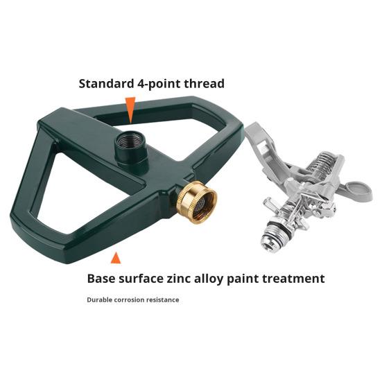 Głowica zraszacza ogrodowego Wytrzymała Głowica zraszacza wodnego obracana o 360° Głowica zraszacza ze stopu cynku