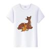 Mode Bluse Disney Cartoon Bambi Mädchen T-Shirts Sommer Crop Tops Ästhetisch Y2K Harajuku Kurzarm Kleidung Für Frauen T-Shirts