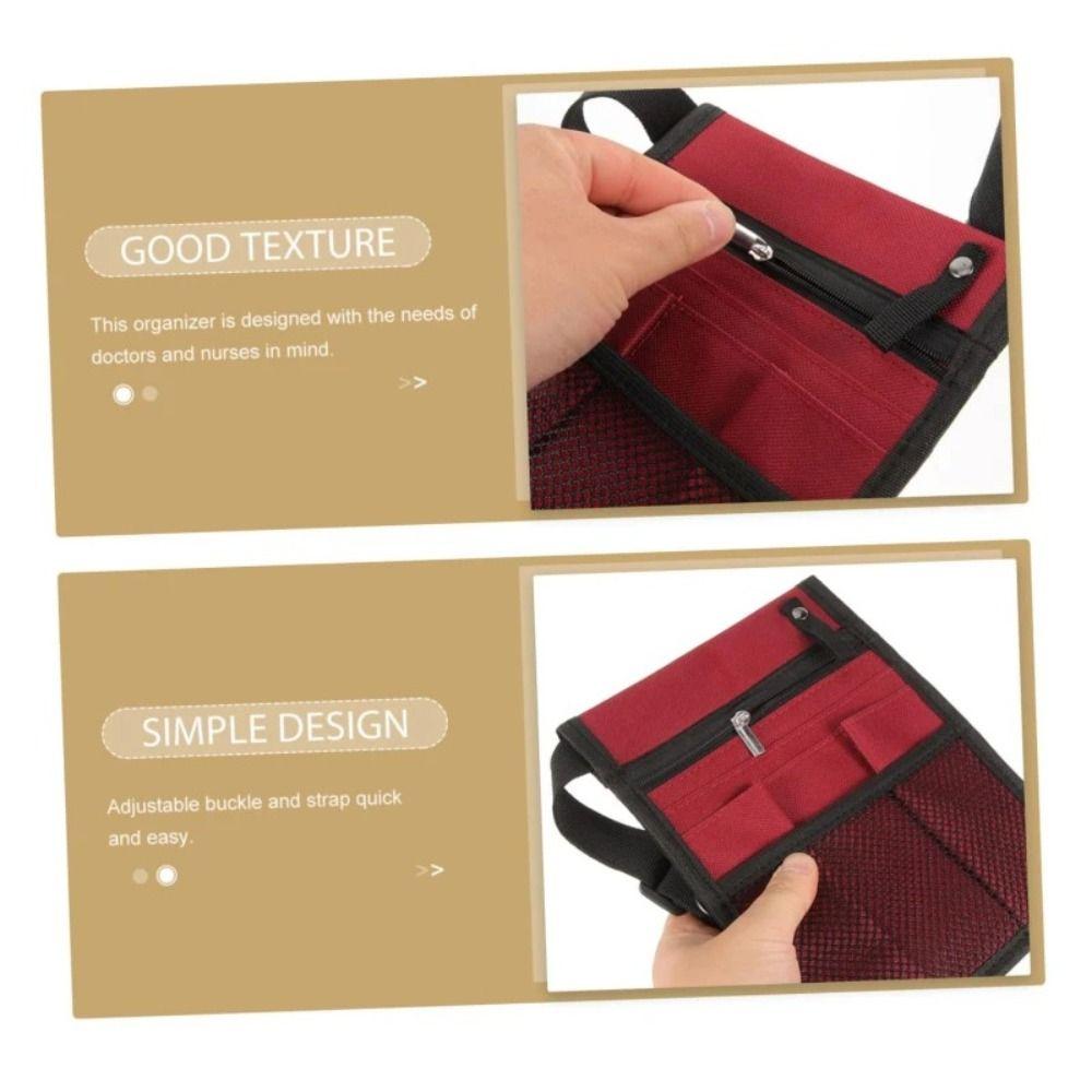 Multi-Compartment Nurse Organizer Belt Large Capacity Pets Accessories Bag Nursing Supplies