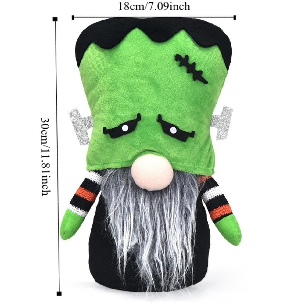 Funny Faceless Old Man Doll Handmade Cartoon Rudolf Dwarf Doll Polyester Halloween Decoration Doll Festival Decoration