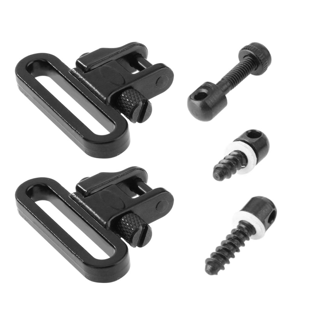 2 Point Sling Swivel, QD Sling Swivel Mounting with 3 Sling Swivel Studs and Nut for Hunting, Sling Swivel Mounting Kits