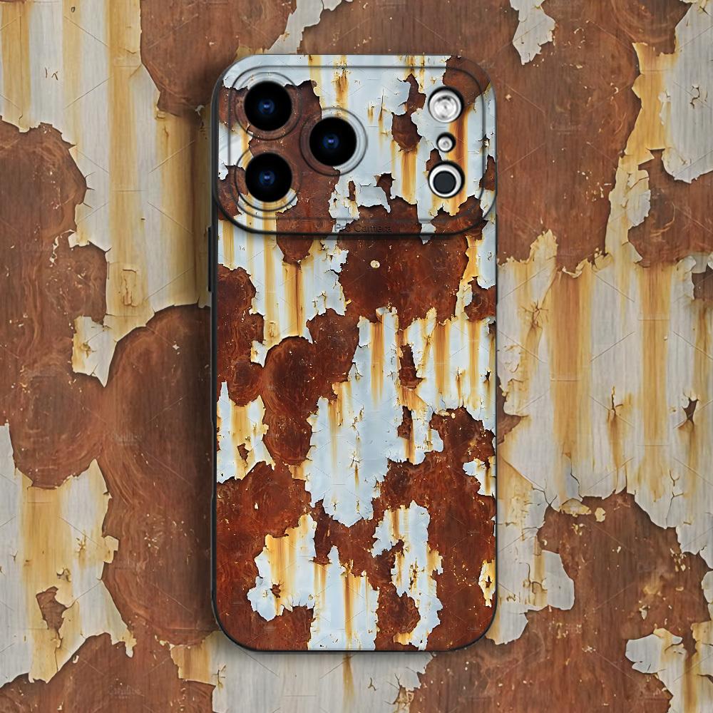 Retro Metal Rust Pattern Printed Phone Case for Samsung S26 Ultra Fundas Galaxy S25 S24 S23 S22 S21 S20 FE A55 A35 A15 A54 Cover