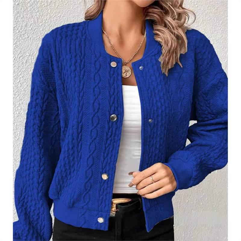 Женская осенняя жаккардовая бейсбольная куртка со стойкой XXXL