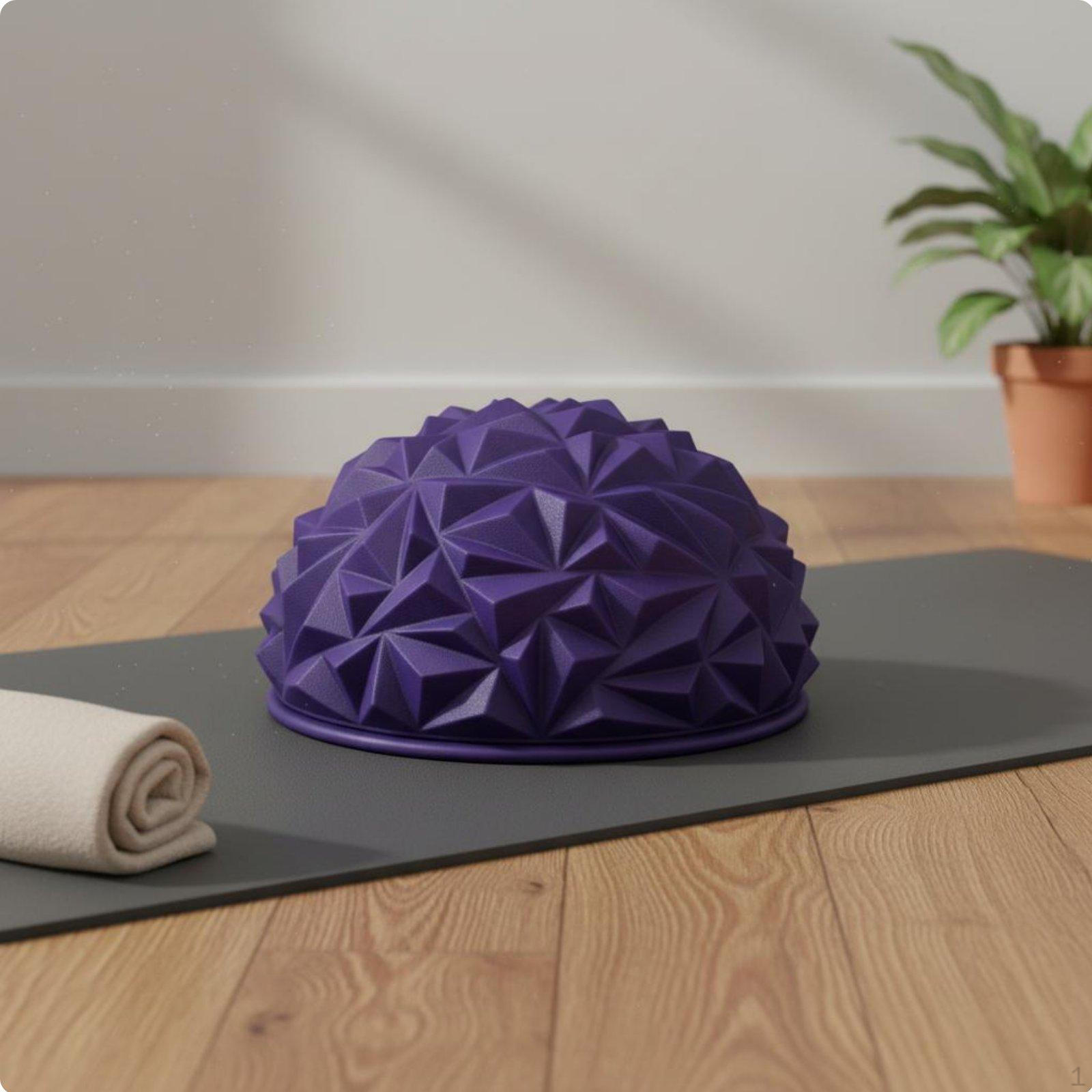 Spiky Half Exercise Ball PVC Sensory Balance Pod AntiSlip Foot Massage Dome for Kids, Home Gym,