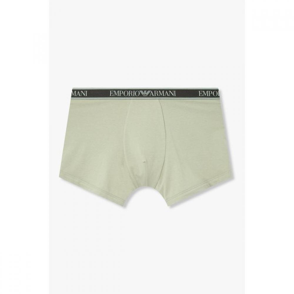 Emporio Armani Men S Cotton Long drawerS With Line Logo Banding 0816112083 S(95)