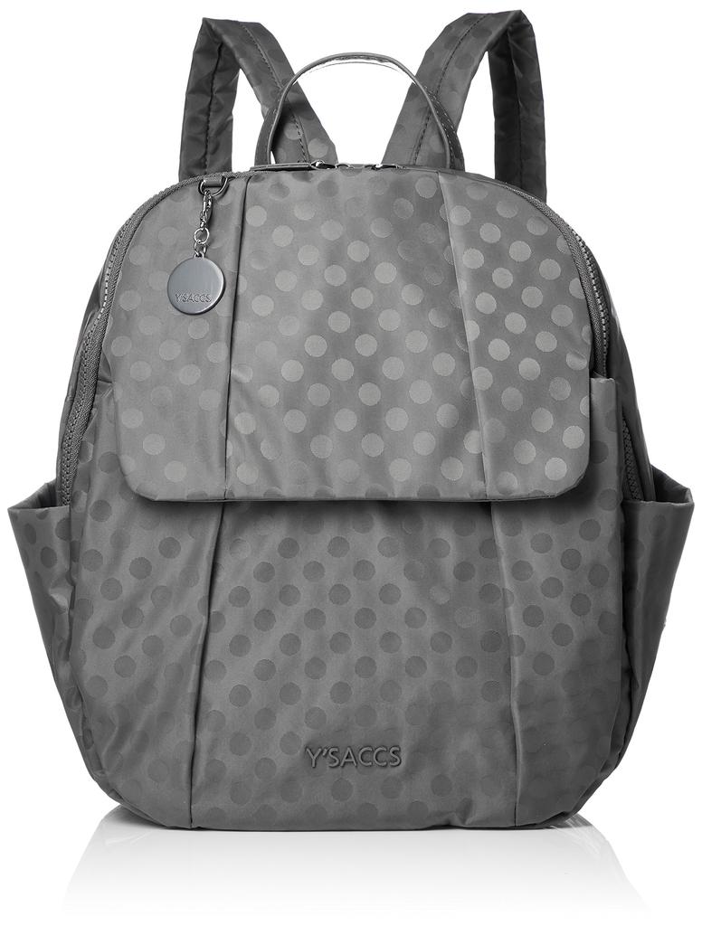 Isaac Polka Dots Backpack for Gray Women, Y71-03-05,