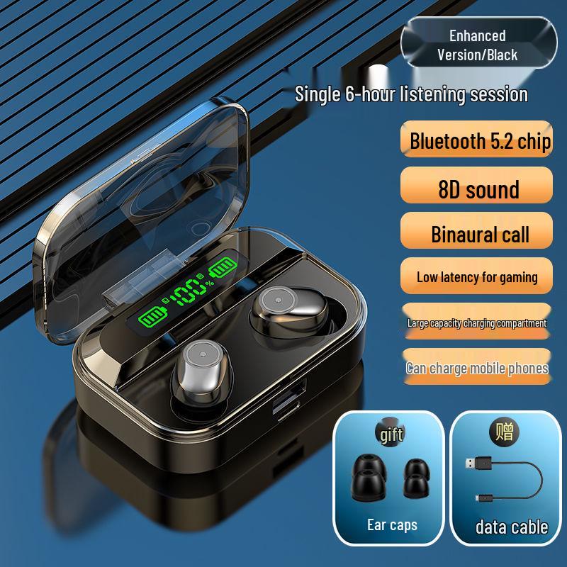 Wireless Bluetooth 5.4 Sport Earbuds, Dual In-Ear Mini Headphones Compatible with Huawei, OPPO, Apple, vivo