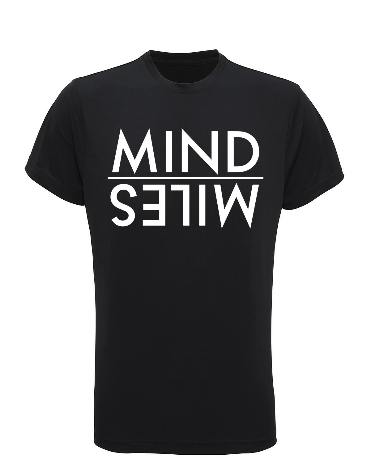 Mens Recycled Performance T-Shirt Mens Womens Tees Top MIND Over MILES Running Jogging Run Gym TriDri 2XL