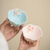 Pinch flower petal cup girls pink tea cup Chinese single tea cup personal exclusive master cup tea cup
