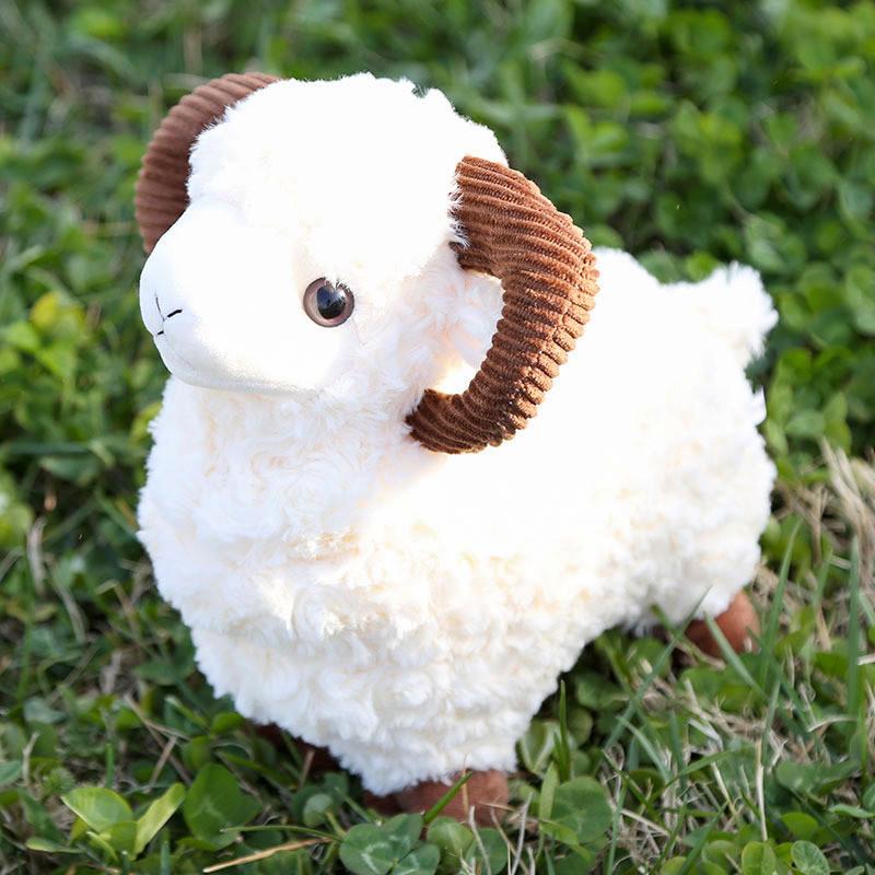 Cute Sheep Plush Doll With Pp Cotton Fill For Kids Birthday Gift
