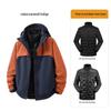 Anpassbares Team Windbreaker Set: Outdoor Drei-in-Eins mit Logodruck und herausnehmbarem Daunenfutter