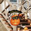 Halloween Wooden Sign Pumpkin Wall Decor Hanging Plaque for Party Home